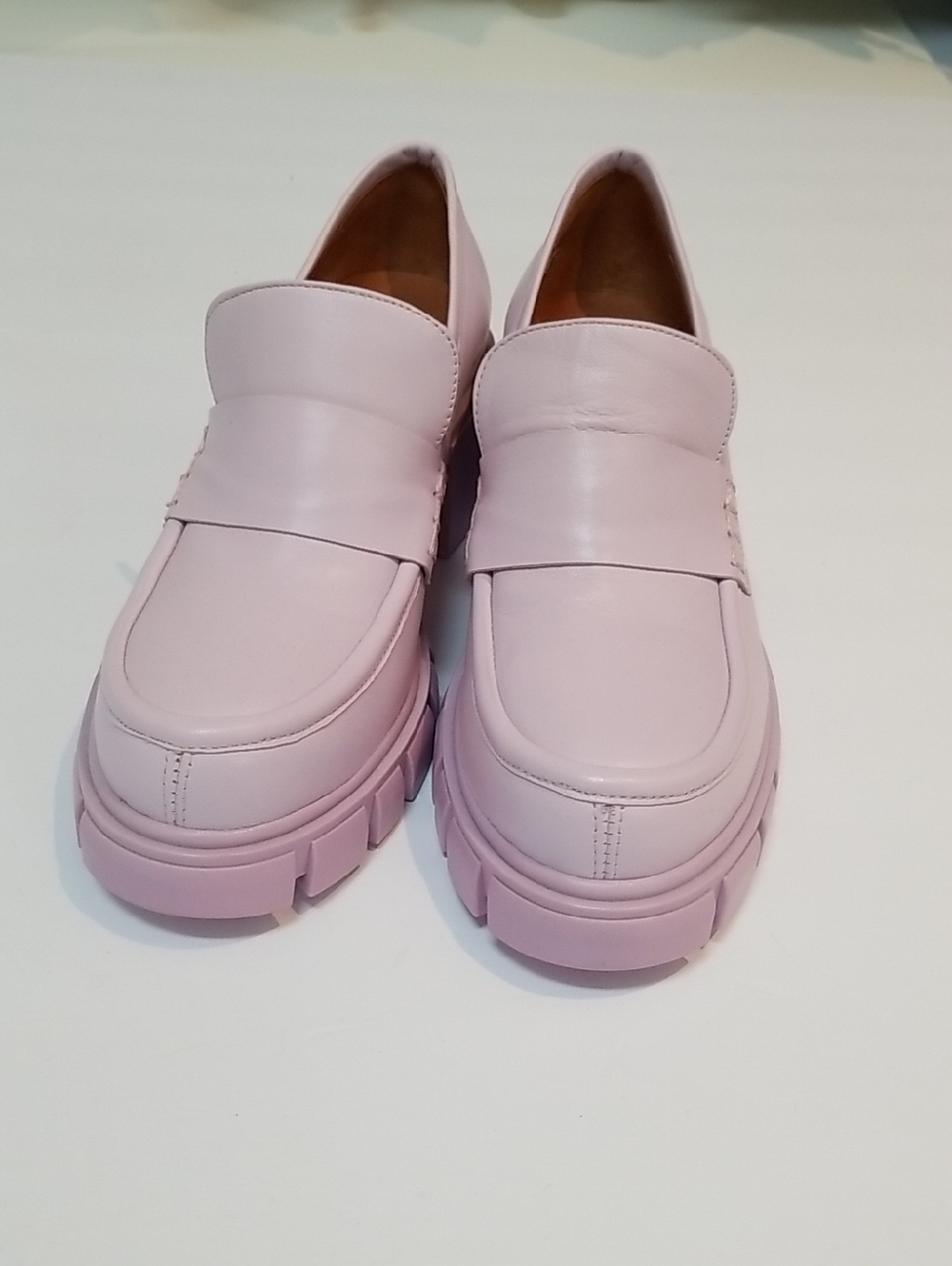L'INTERVALLE Blush Pink Chunky Penny Loafers